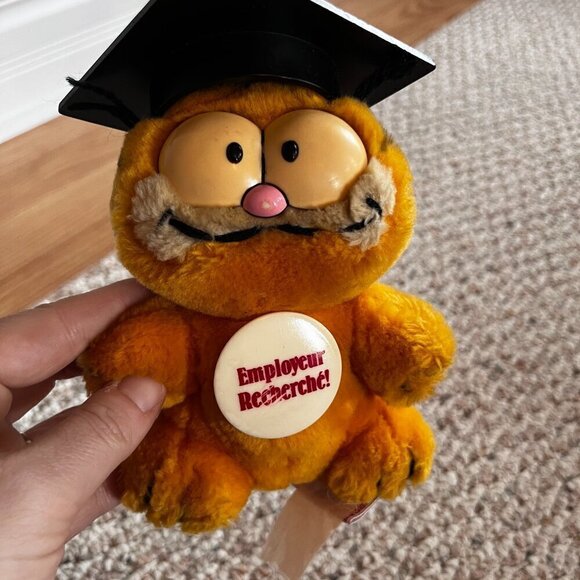 Graduate Garfield Vintage "Employeur Recherche!" NWT 1978 - Picture 6 of 12